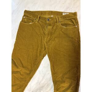 Todd Snyder Corduroy Mens Pants 32/34 Mustard/Gold Color Slim Fit